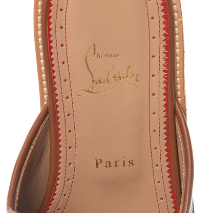 Christian Louboutin Calfskin Nappa Paille Matelasse Mens Youseffo Flat 41 Beige Cuoio 6 of 9