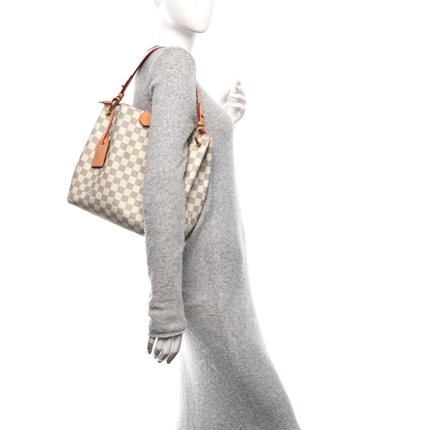 Louis Vuitton Damier Azur Graceful PM Rose Ballerine 2 of 10