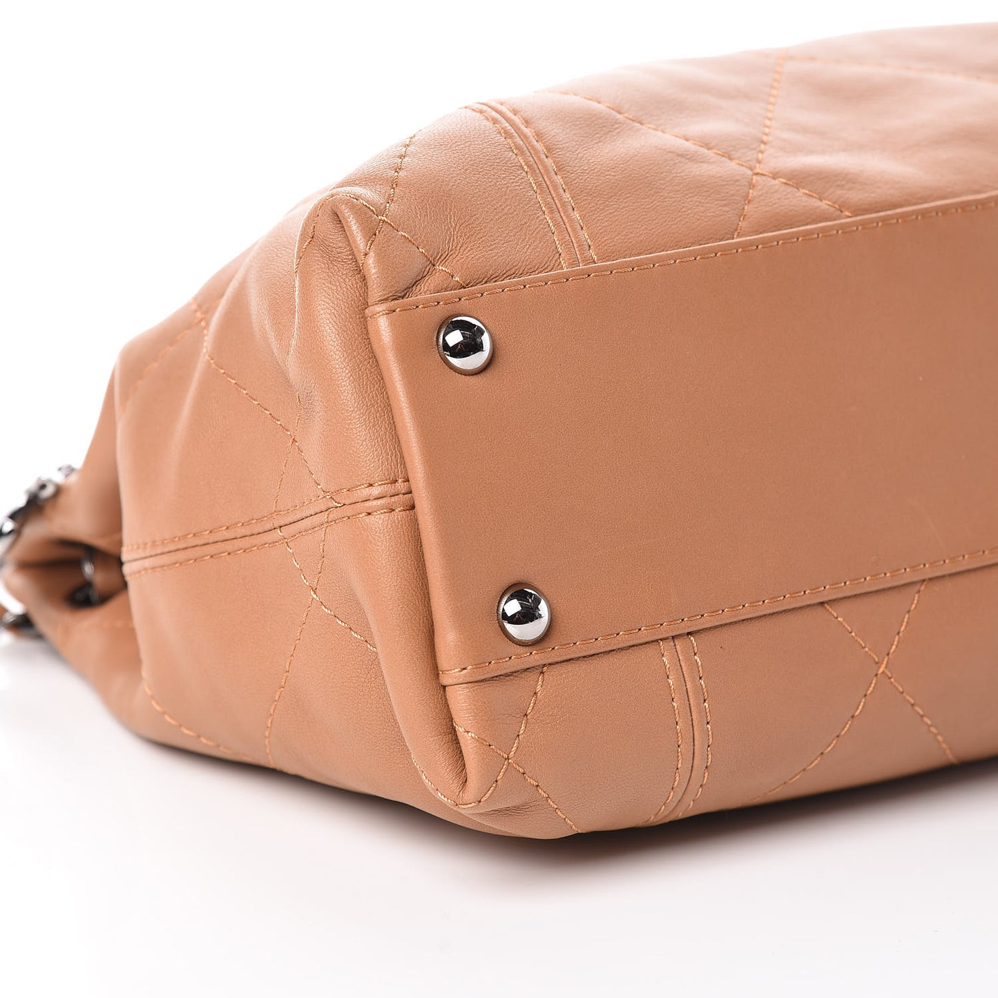 Lambskin Small Soft Touch Shoulder Bag Camel