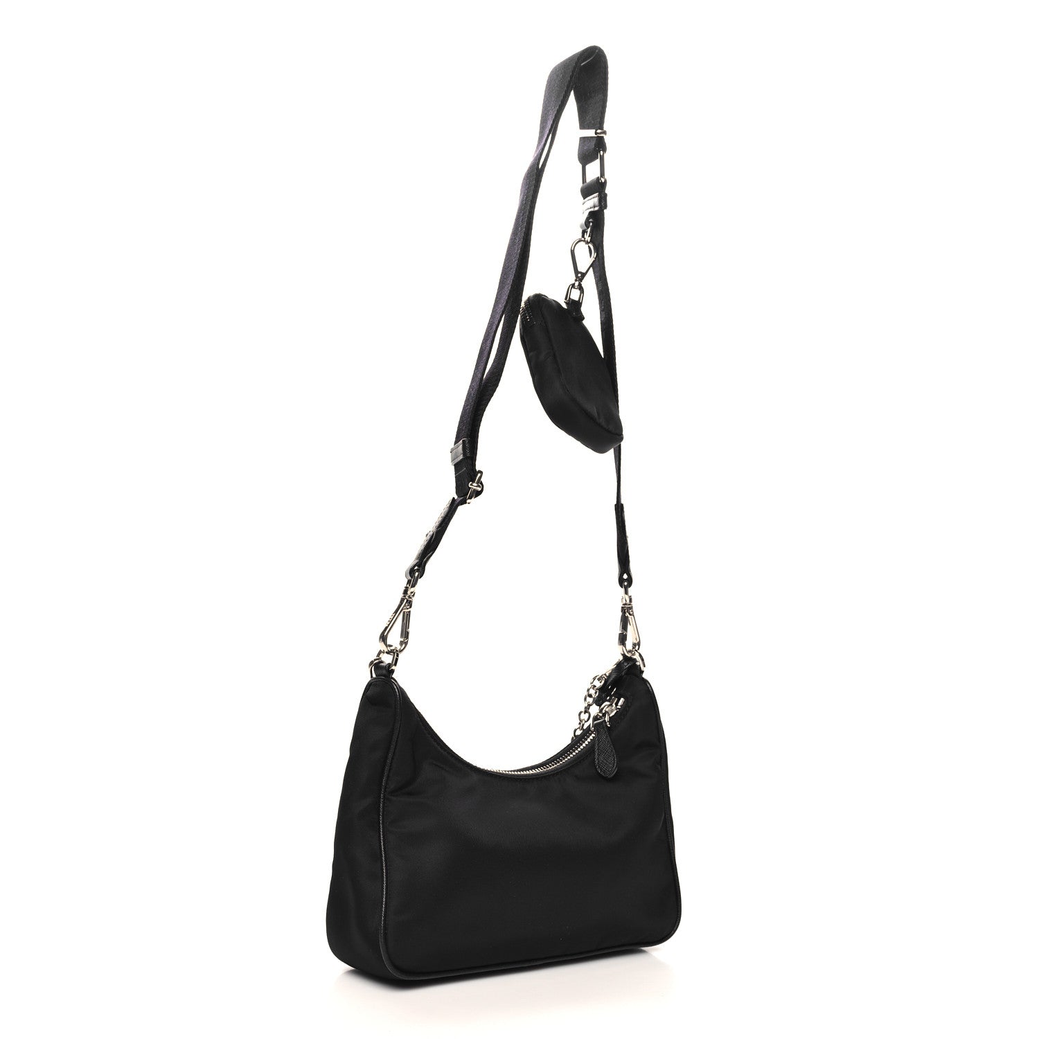Prada Nylon Re-Edition 2005 Shoulder Bag Black 3 of 10