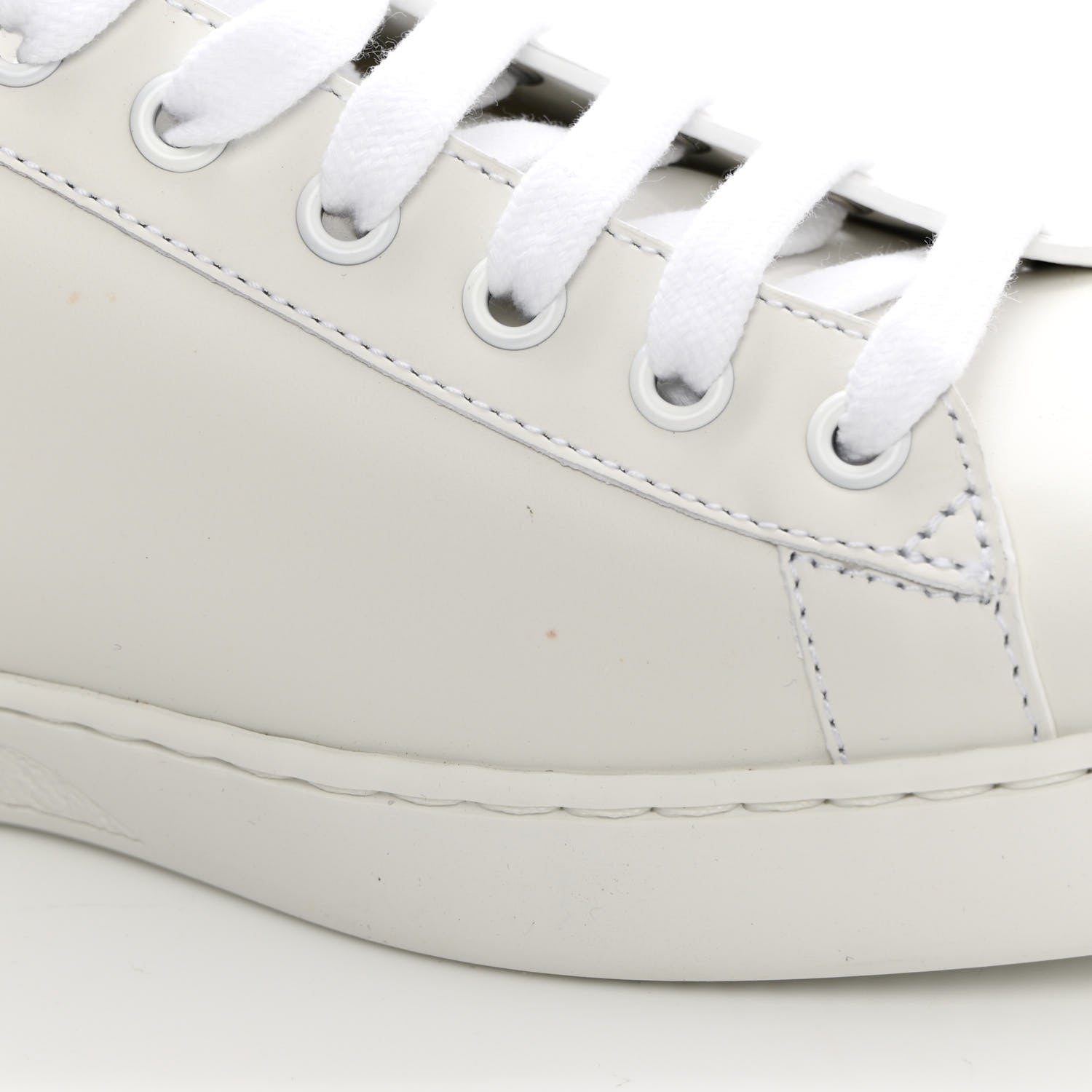 Gucci Calfskin Interlocking G Perforated Mens Ace Sneakers 9 White Grey Sky 11 of 11