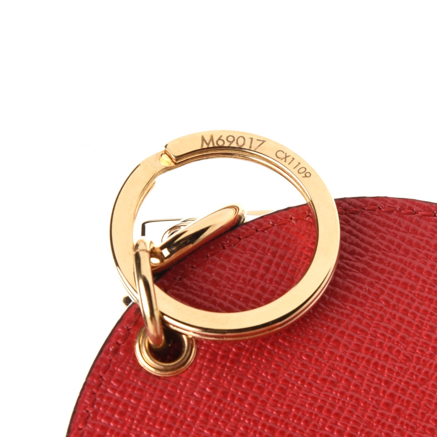 Denim Damier Monogram Patchwork Bag Charm Key Holder