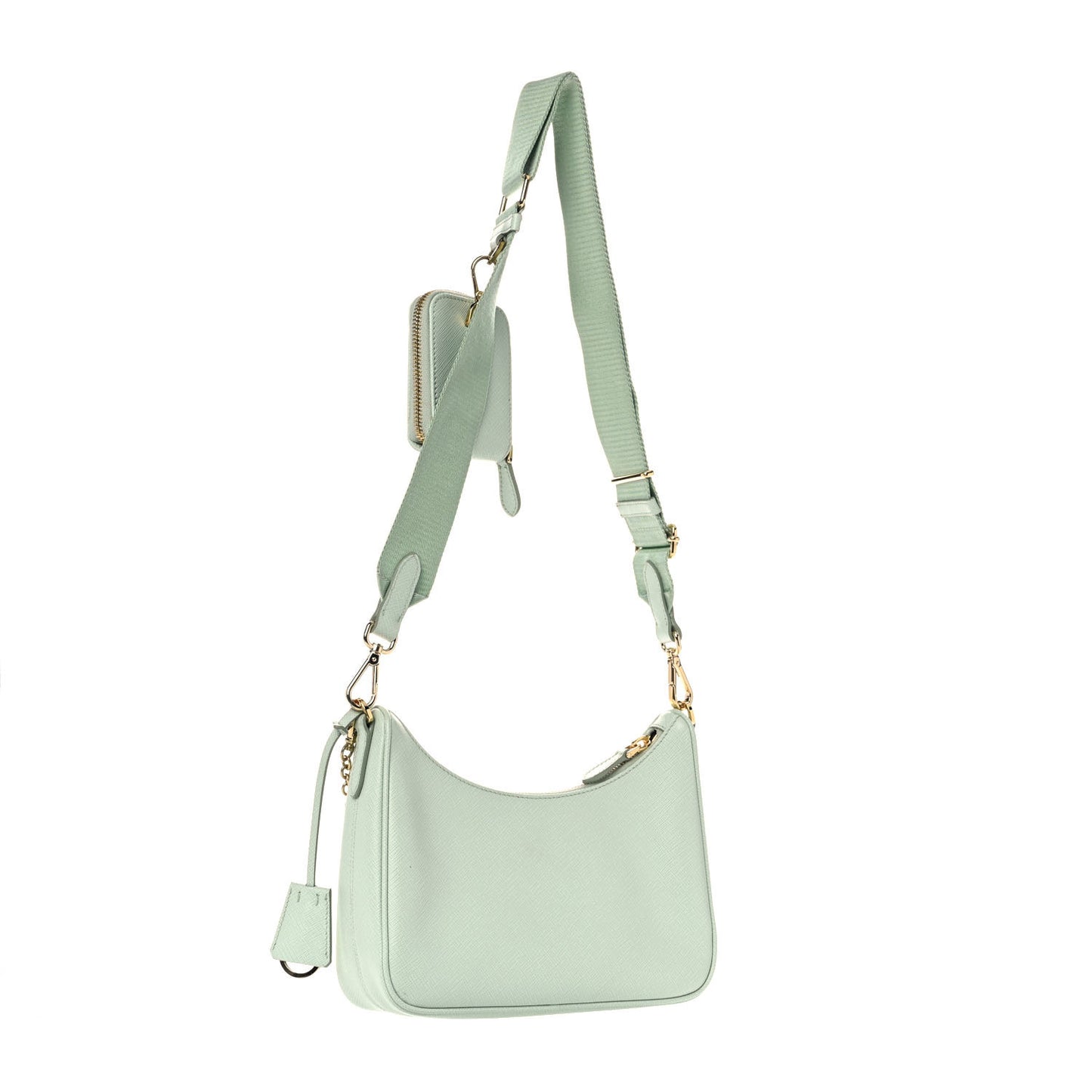 Saffiano Lux Re-Edition 2005 Shoulder Bag Acqua