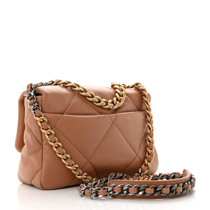 Chanel Lambskin Quilted Medium Chanel 19 Flap Brown 2 of 11
