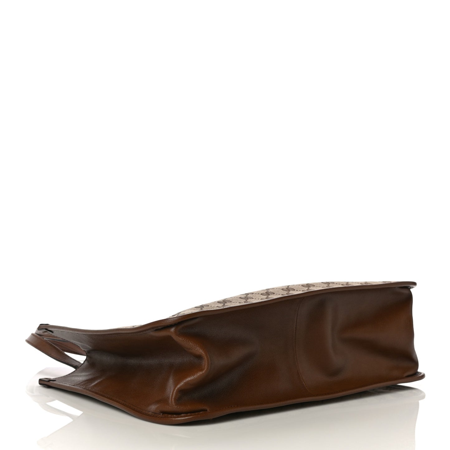 Monogram Horsebit 1955 Tote Bag Beige Brown Sugar