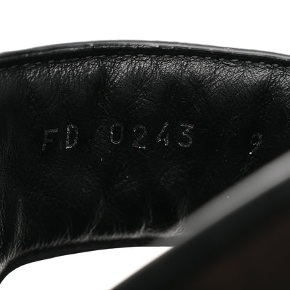 Louis Vuitton Calfskin Mens LV Studded Oasis Mules 9 Black 9 of 9