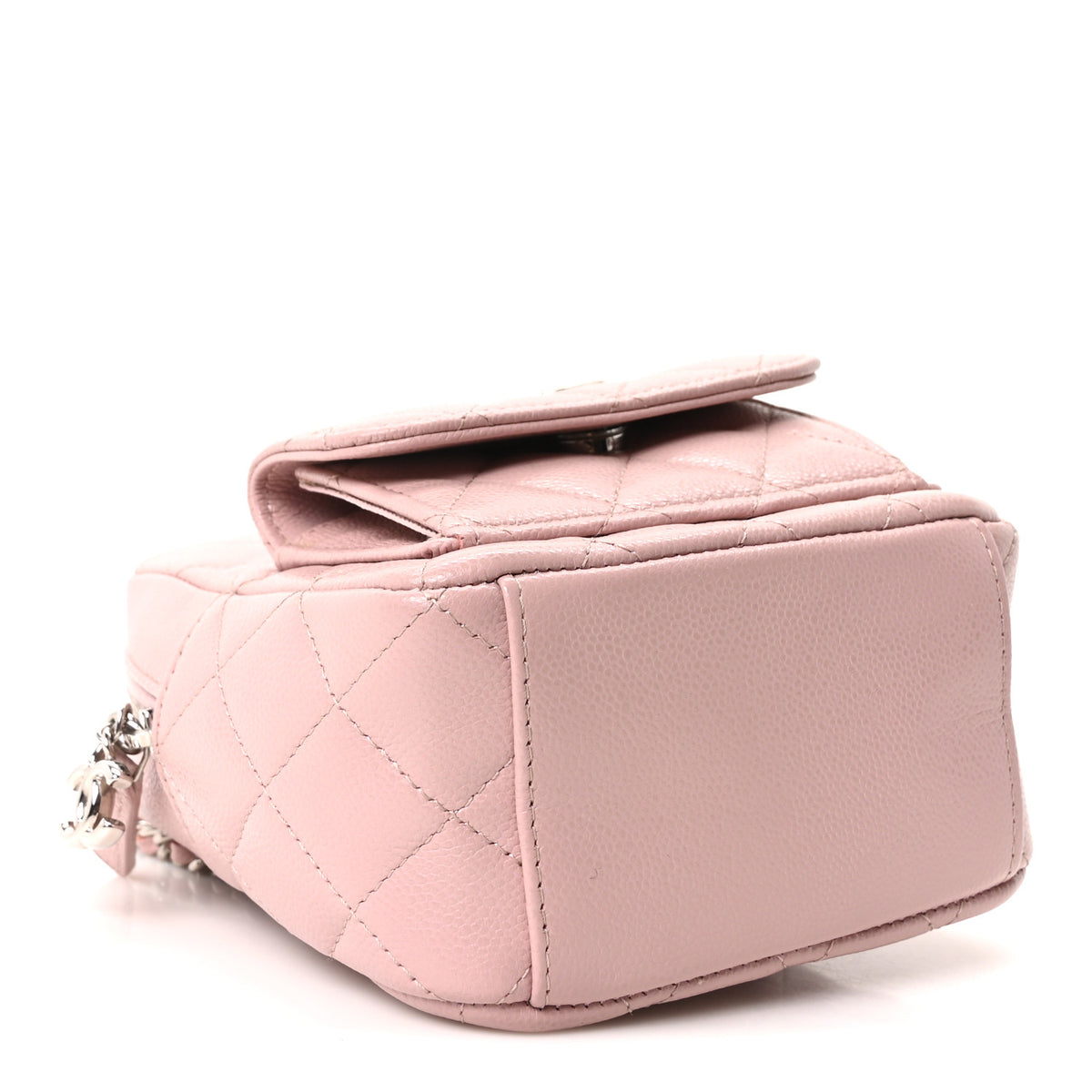 Chanel Caviar Quilted CC Mini Classic Backpack Pink 3 of 9