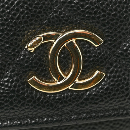 Chanel Caviar Quilted Business Affinity Clutch With Chain Black 12 of 13