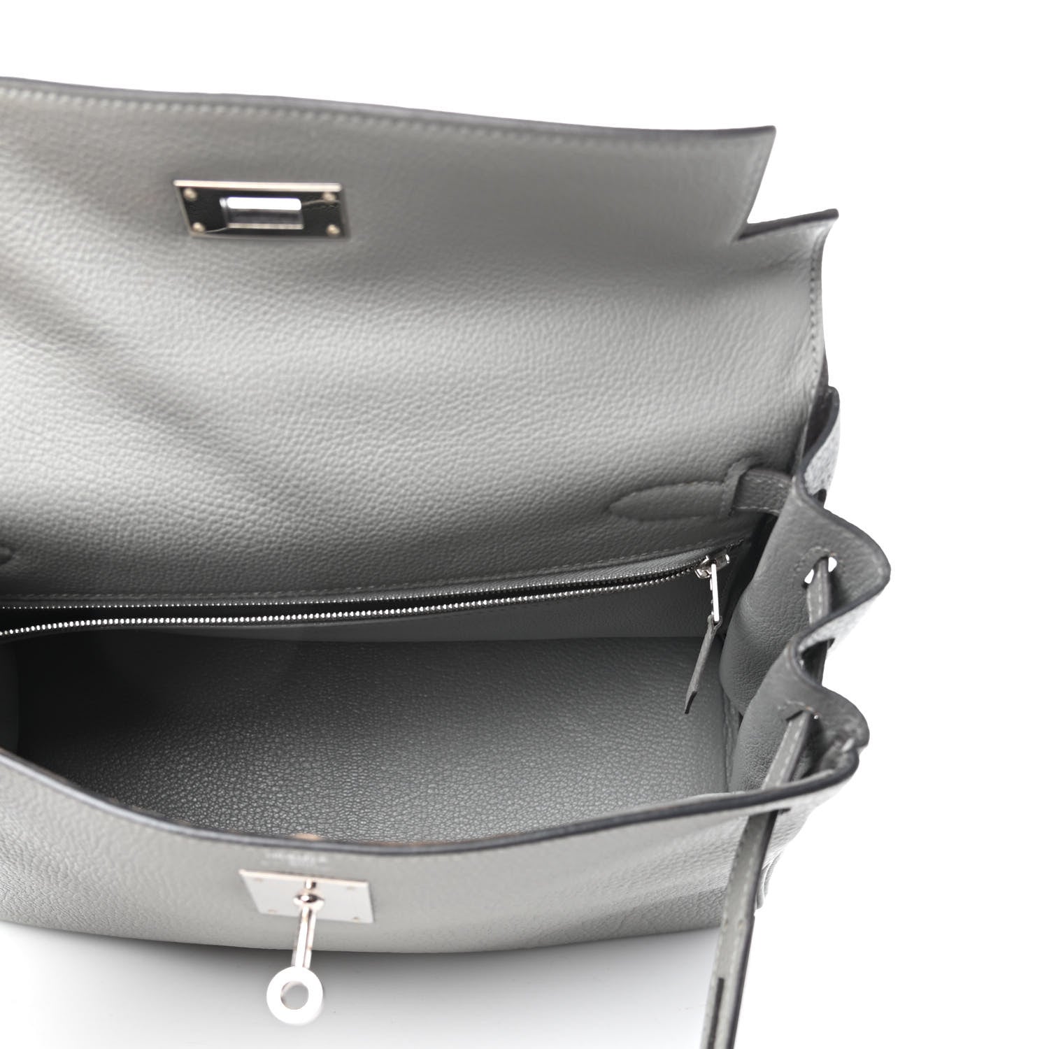 Hermes Togo Kelly Retourne 28 Gris Mouette 6 of 11