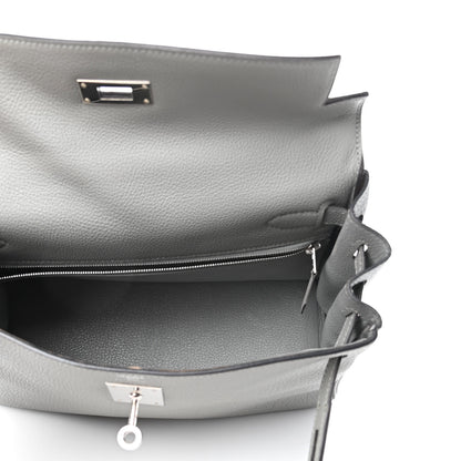 Hermes Togo Kelly Retourne 28 Gris Mouette 6 of 11