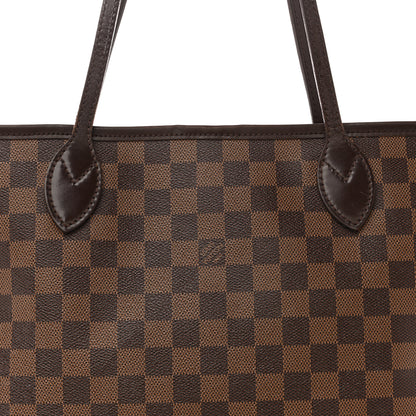 Louis Vuitton Damier Ebene Neo Neverfull MM Rose Ballerine 7 of 15