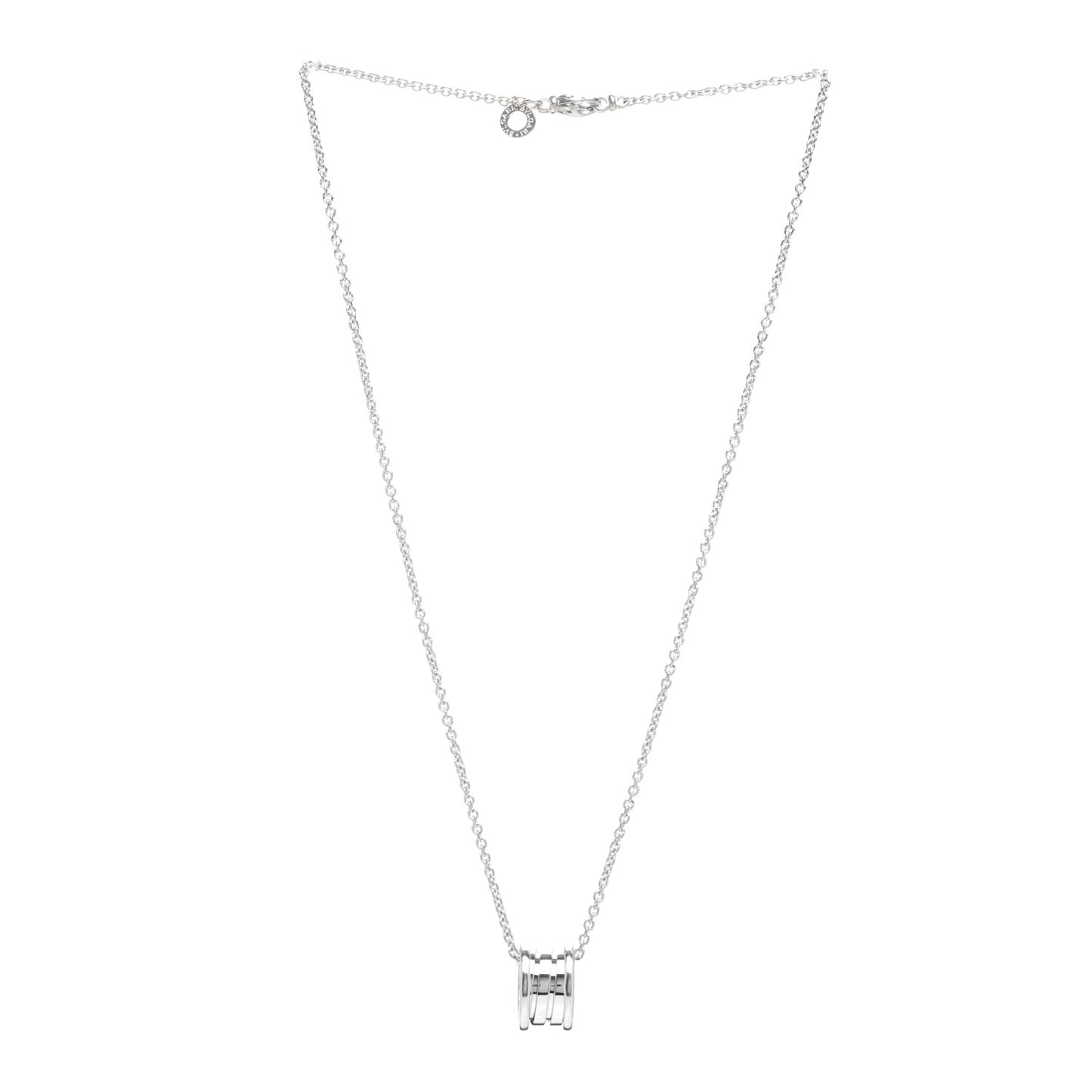 18K White Gold B.Zero1 Pendant Necklace
