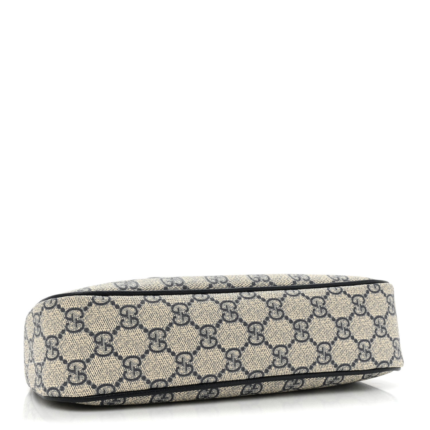 Gucci GG Supreme Monogram Textured Dollar Calfskin Web Small Ophidia GG Handbag Beige Blue 4 of 9