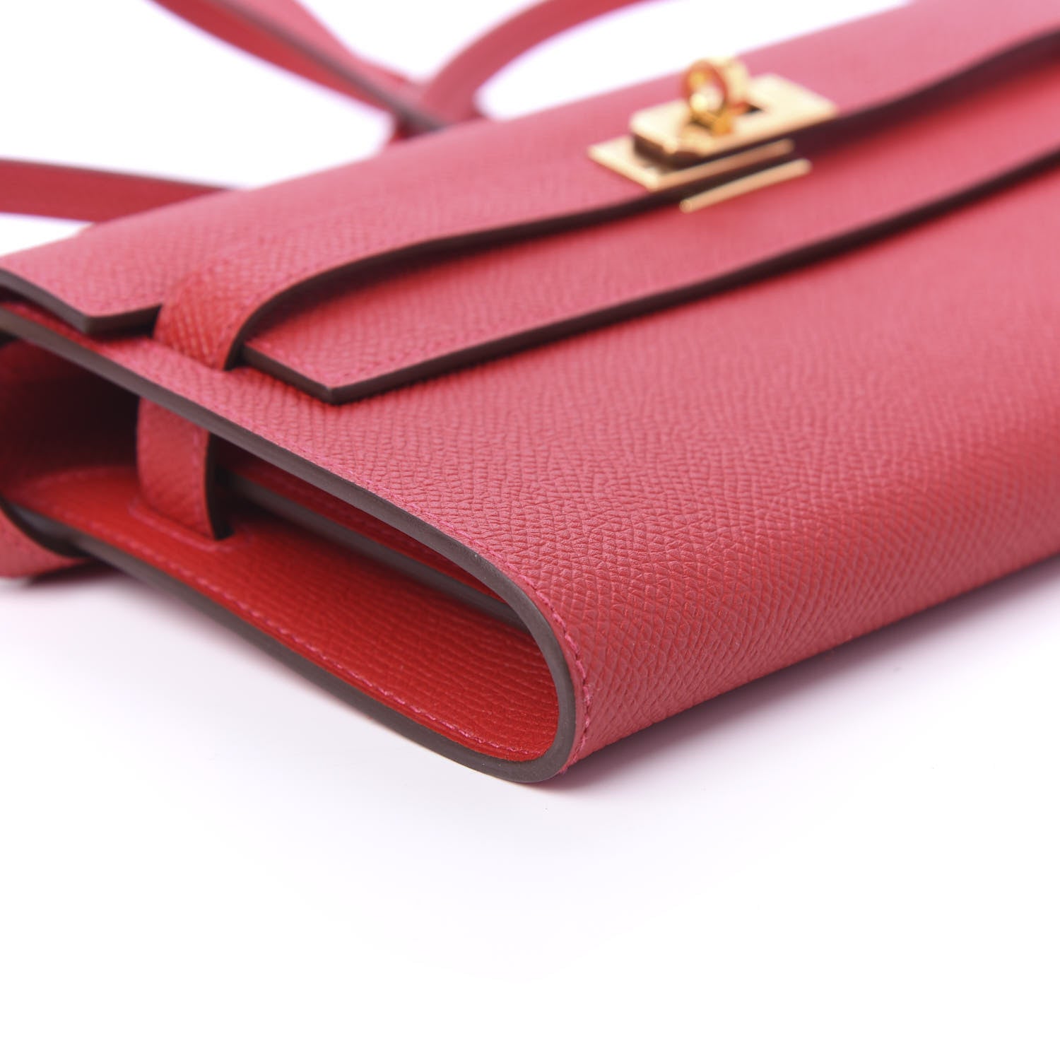 Hermes Epsom Kelly Wallet To Go Rouge Casaque 6 of 10