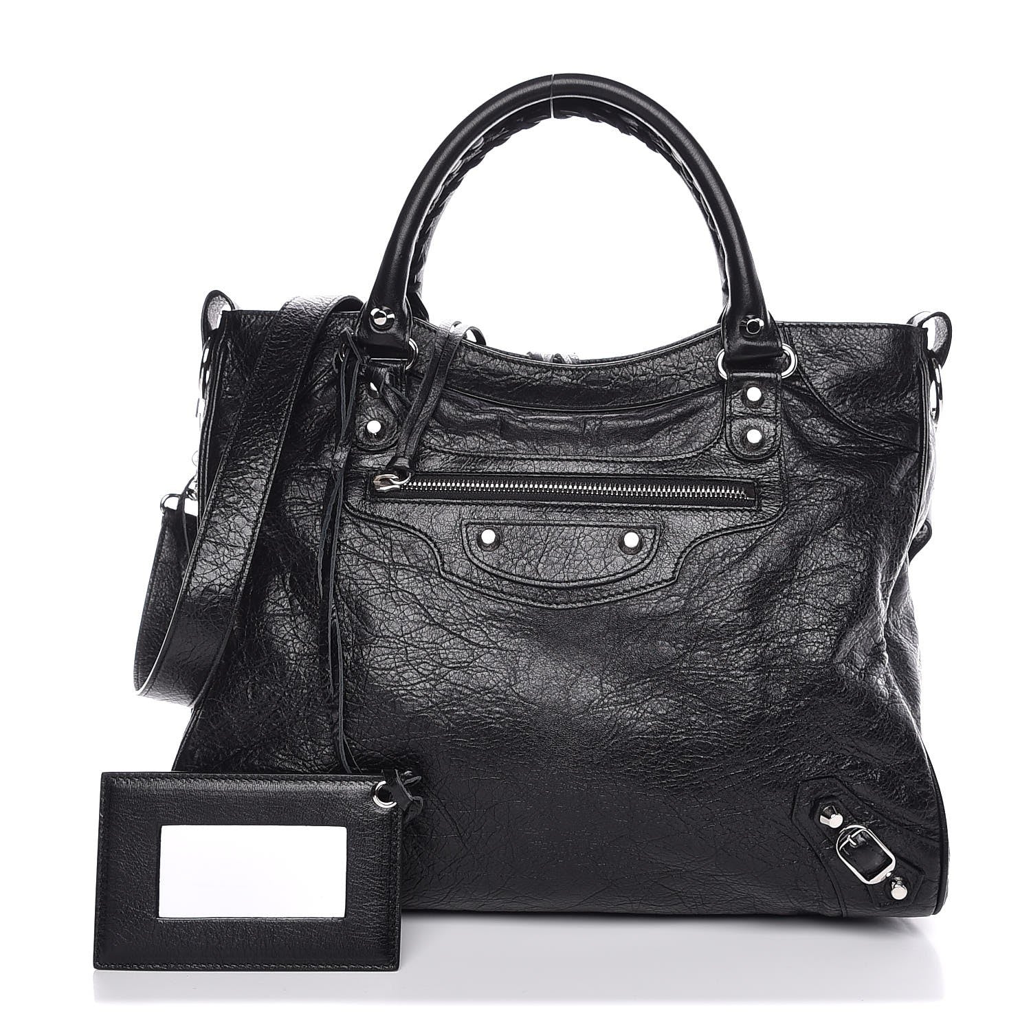 Balenciaga Agneau Classic Silver Hardware Velo Black 1 of 8