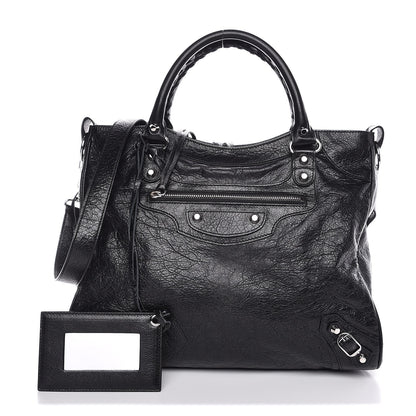Balenciaga Agneau Classic Silver Hardware Velo Black 1 of 8