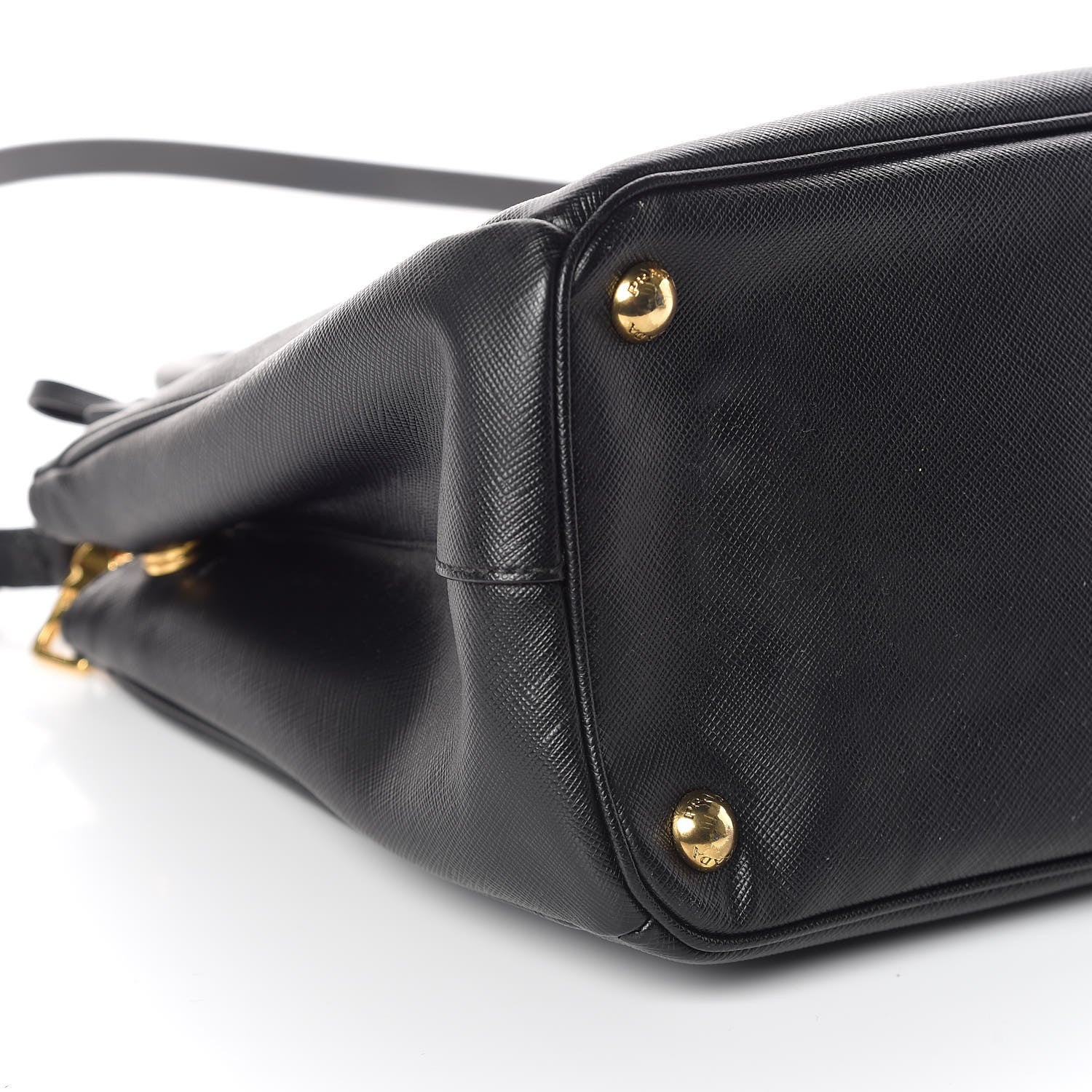 Prada Saffiano Small Galleria Double Zip Tote Black 8 of 9