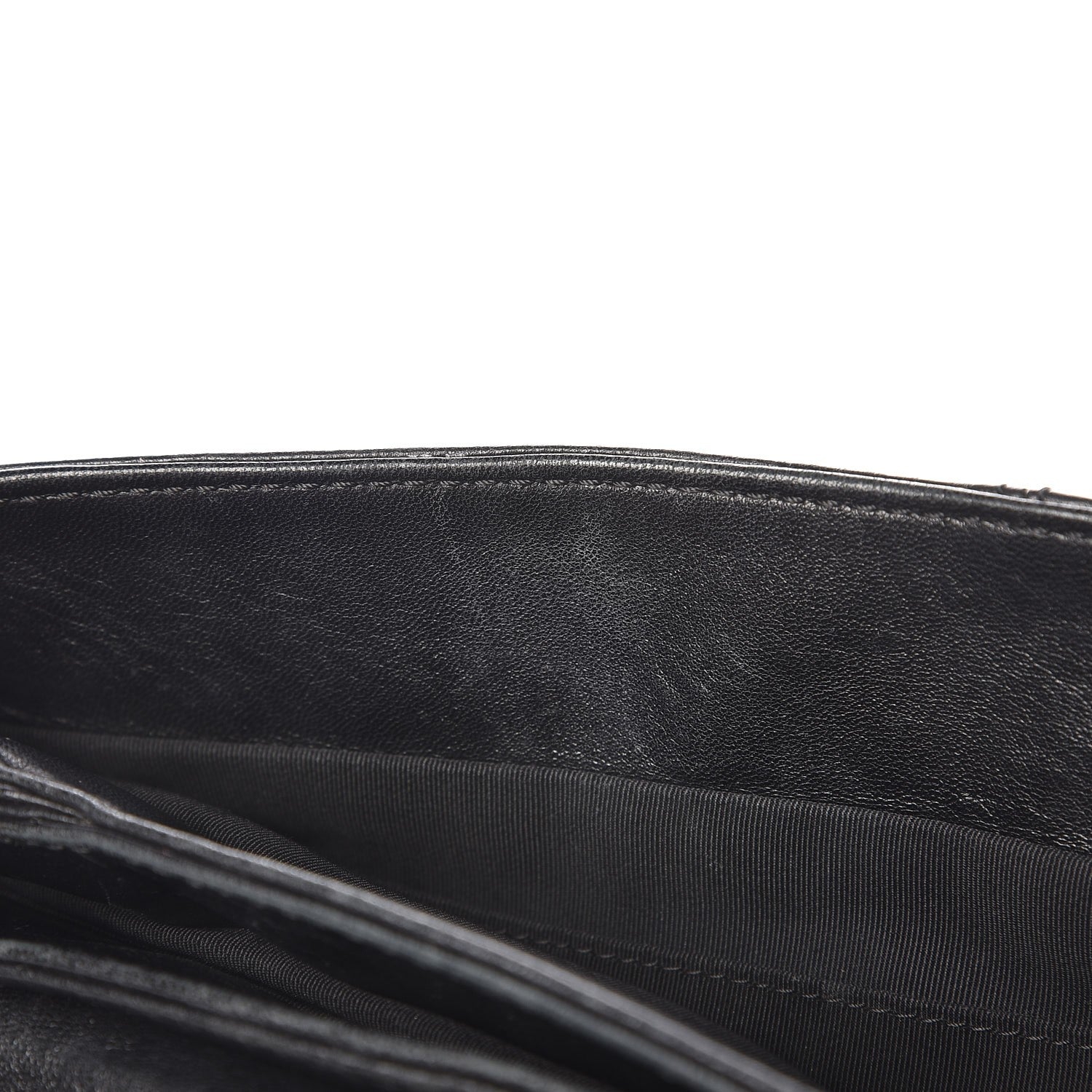 Chanel Shiny Lambskin Quilted Medium Trianon Messenger Flap Black 9 of 16