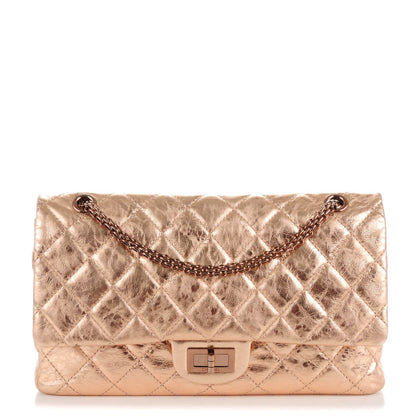 Chanel Metallic Aged Calfskin Quilted 2.55 Reissue 226 Flap Light Pink 1 of 8