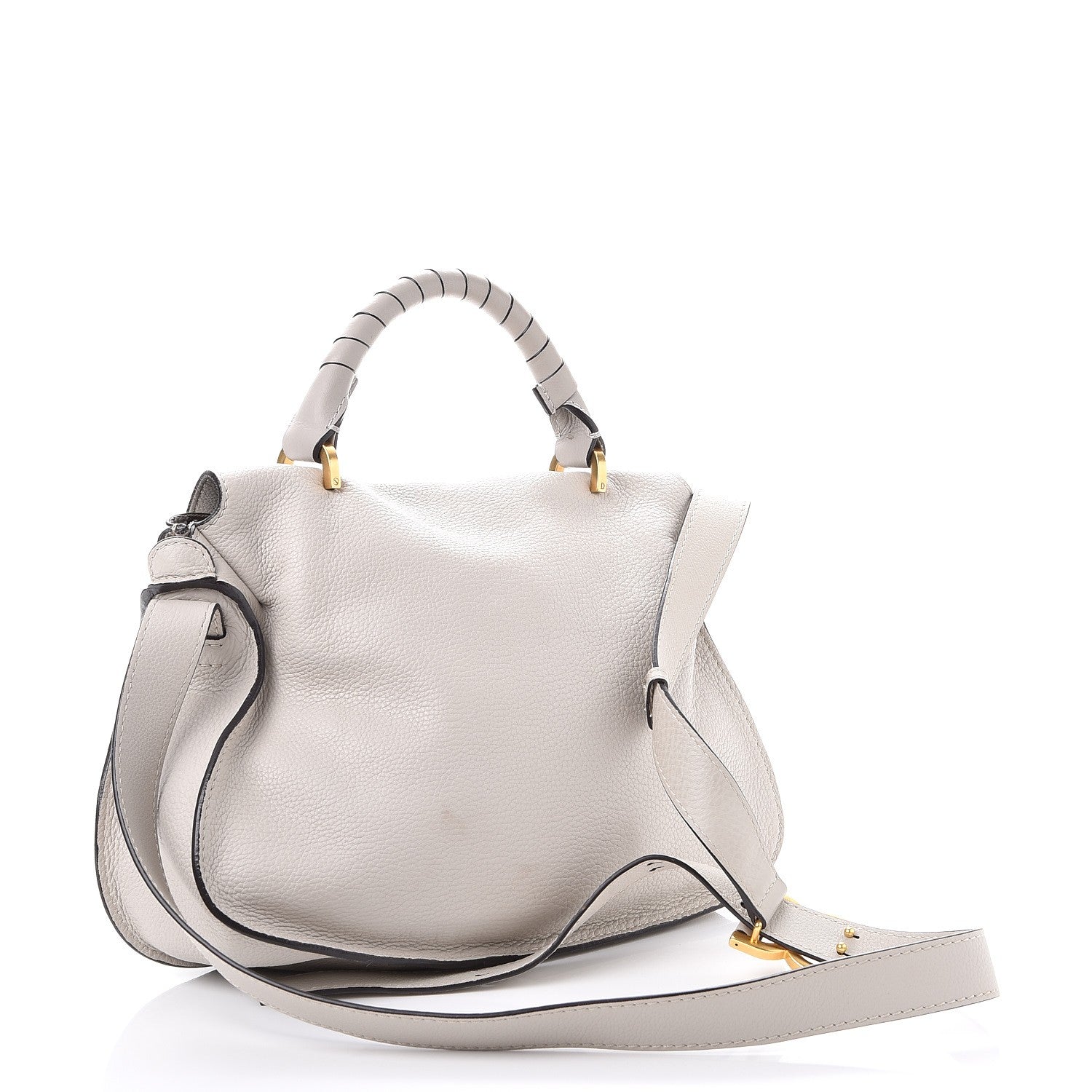 Chloe Calfskin Medium Marcie Top Handle Bag Dove 4 of 12