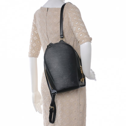 Louis Vuitton Epi Mabillon Backpack Black 2 of 7