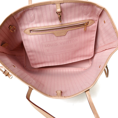 Louis Vuitton Damier Azur Neo Neverfull MM Rose Ballerine 5 of 12
