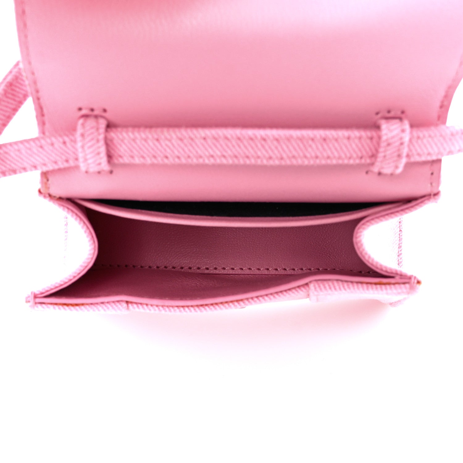 Balenciaga Washed Denim Hourglass Top Handle Bag Mini Denim Pink 6 of 11