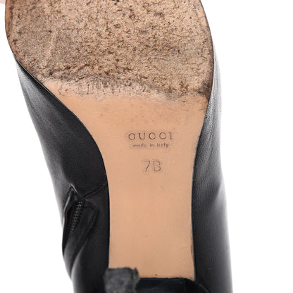 Gucci Calfskin Zip Ankle Boots 7 Black 7 of 14