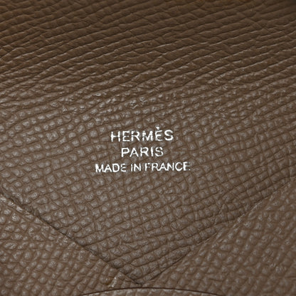 Hermes Epsom Calvi Card Case Etoupe 6 of 8