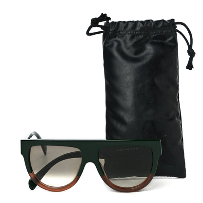 Celine Shadow Sunglasses CL 41026/S Green Brown 9 of 9