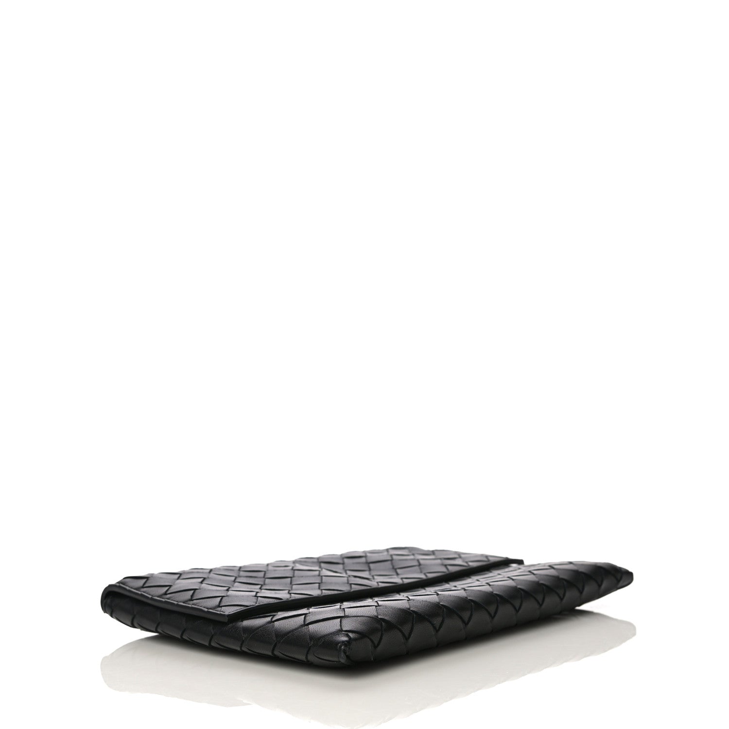 Bottega Veneta Nappa Intrecciato Flap Pouch Black 4 of 12
