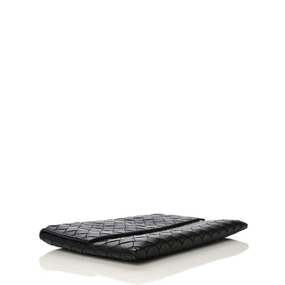 Bottega Veneta Nappa Intrecciato Flap Pouch Black 4 of 12