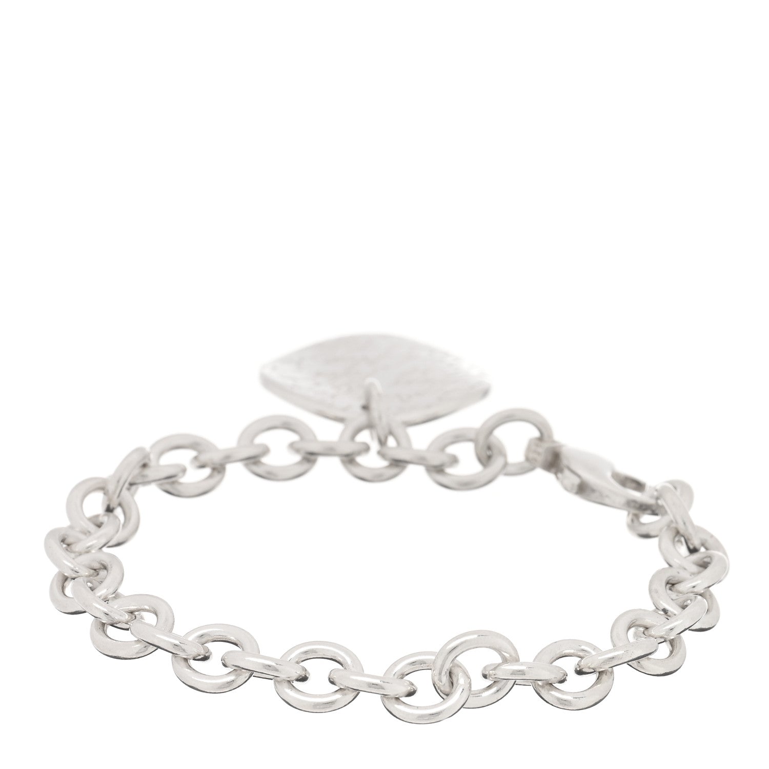 Tiffany Sterling Silver Notes Round Tag Charm Bracelet 2 of 3