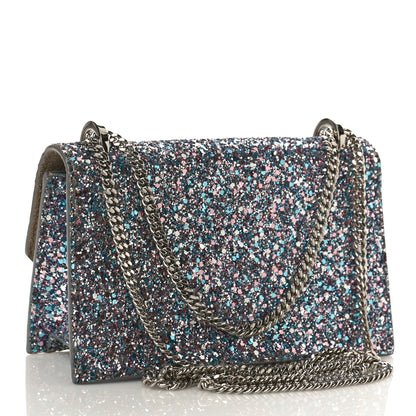 Jimmy Choo Coarse Glitter Mini Finley Shoulder Bag Bubblegum Mix 2 of 8