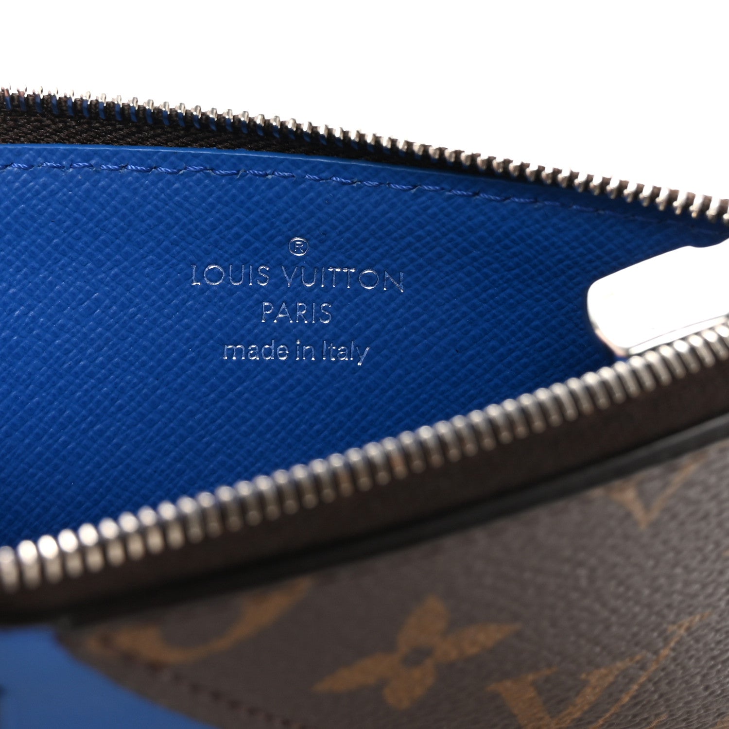 Louis Vuitton Monogram Calfskin Coin Card Holder Indigo Blue 6 of 6
