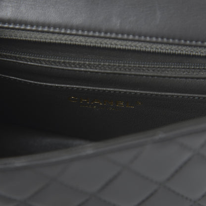 Chanel Lambskin Quilted Mini Rectangular Flap Grey 8 of 11