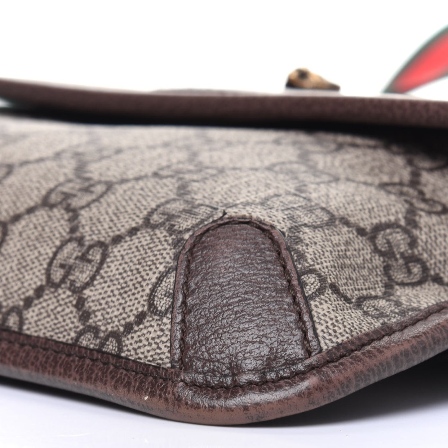 GG Supreme Monogram Neo Vintage Web Belt Bag Brown