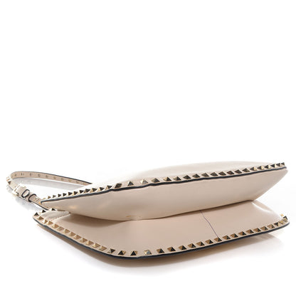 Valentino Garavani Vitello Rockstud Shoulder Satchel Ivory 4 of 9