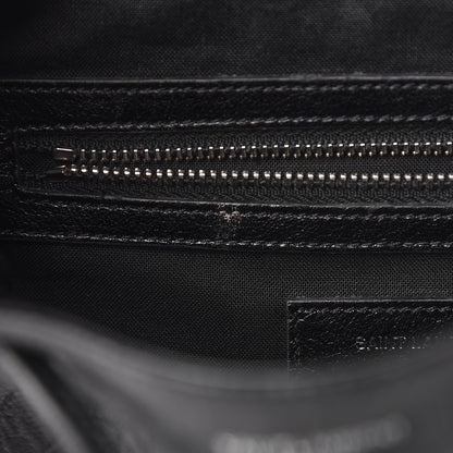Saint Laurent Crocodile Embossed Lambskin Festival Backpack Black 8 of 11