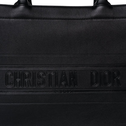 Christian Dior Calfskin Embossed Medium Book Tote Black 8 of 13