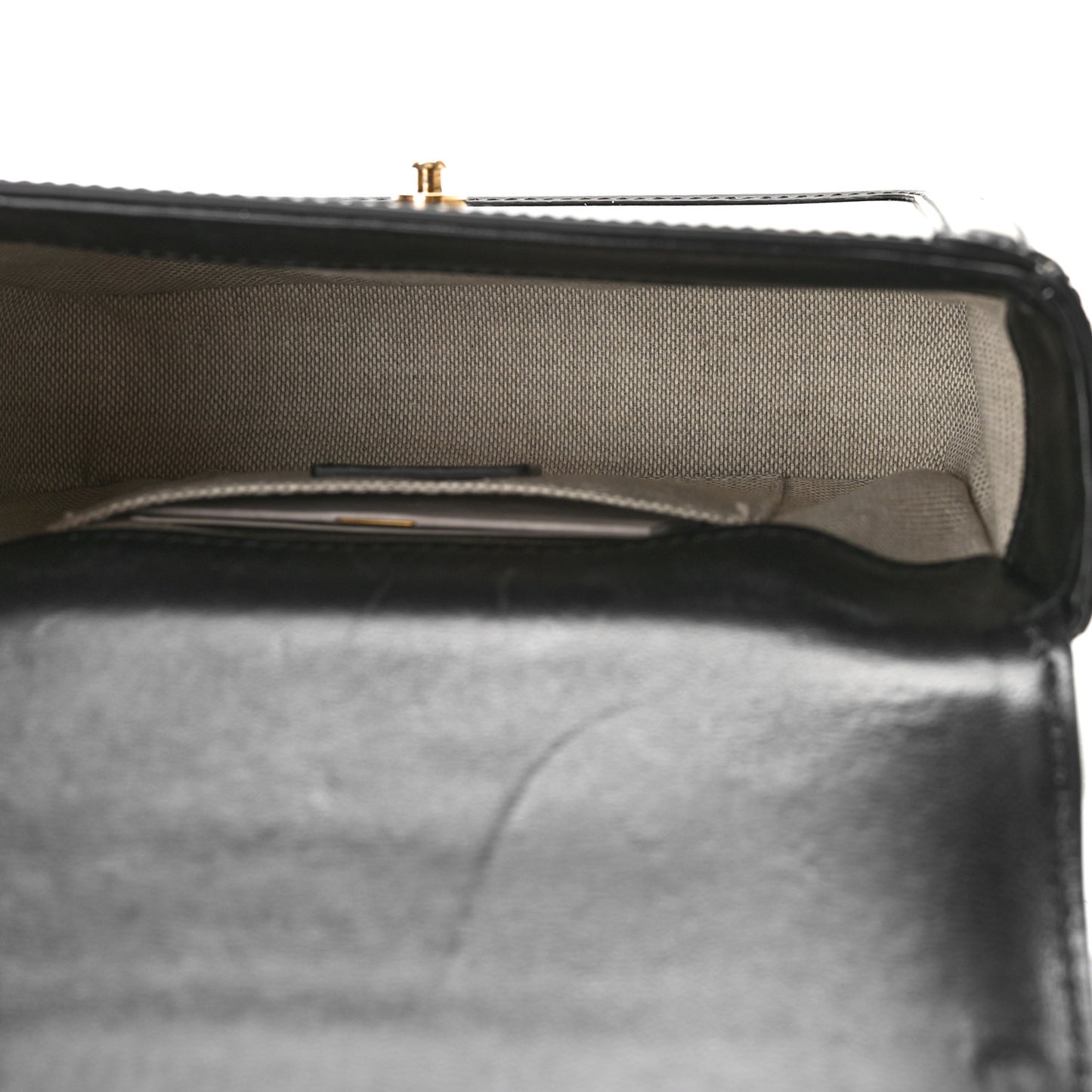 Box Calfskin Diamond Crossbody Bag Black