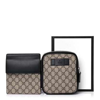 Gucci GG Supreme Monogram Web Belt Bag Black 15 of 15