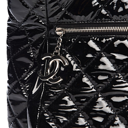Chanel Patent Quilted Large Chic and Glitter Tote Black 12 of 12