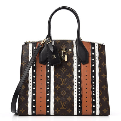 Louis Vuitton Monogram Calfskin City Steamer MM Brogue 1 of 8