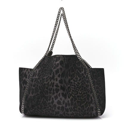 Stella McCartney Leopard Shaggy Deer Falabella Reversible Tote Grey 1 of 15