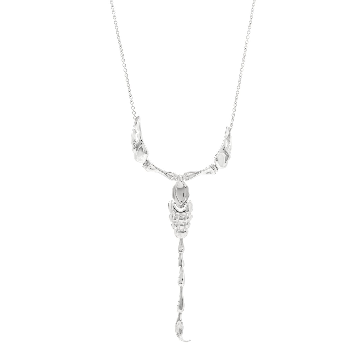 Sterling Silver Elsa Peretti Scorpion Pendant Necklace