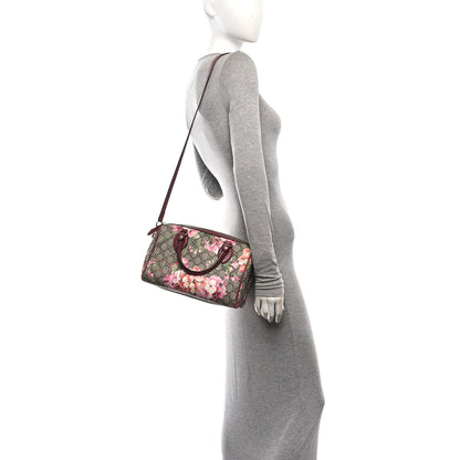 Gucci GG Supreme Monogram Blooms Small Boston Beige Multicolor Dry Rose 2 of 10