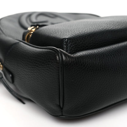 Gucci Pebbled Calfskin Soho Chain Backpack Black 9 of 10