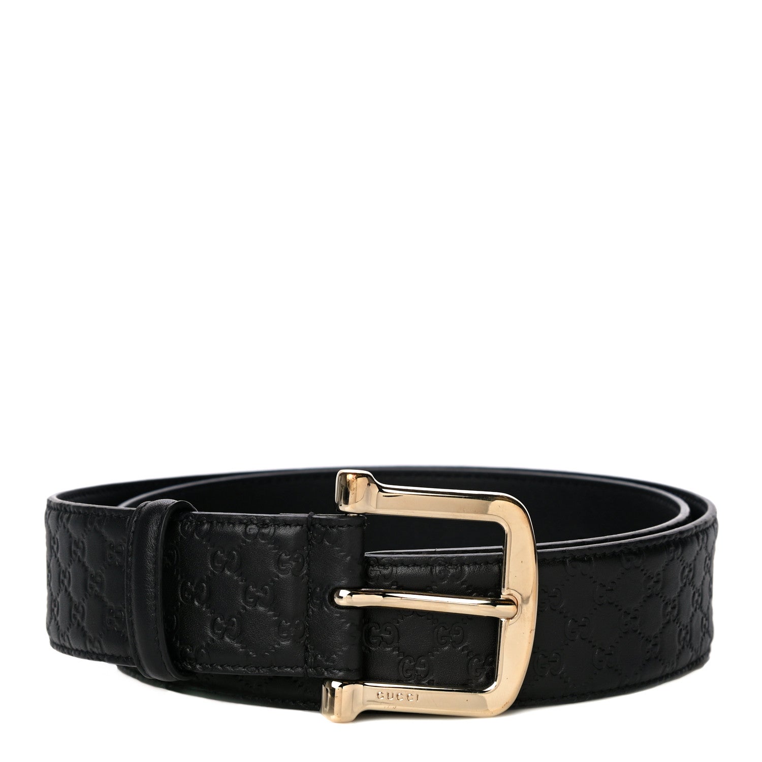 Gucci Soft Microguccissima Margaux Calfskin Belt 90 36 Black 1 of 8