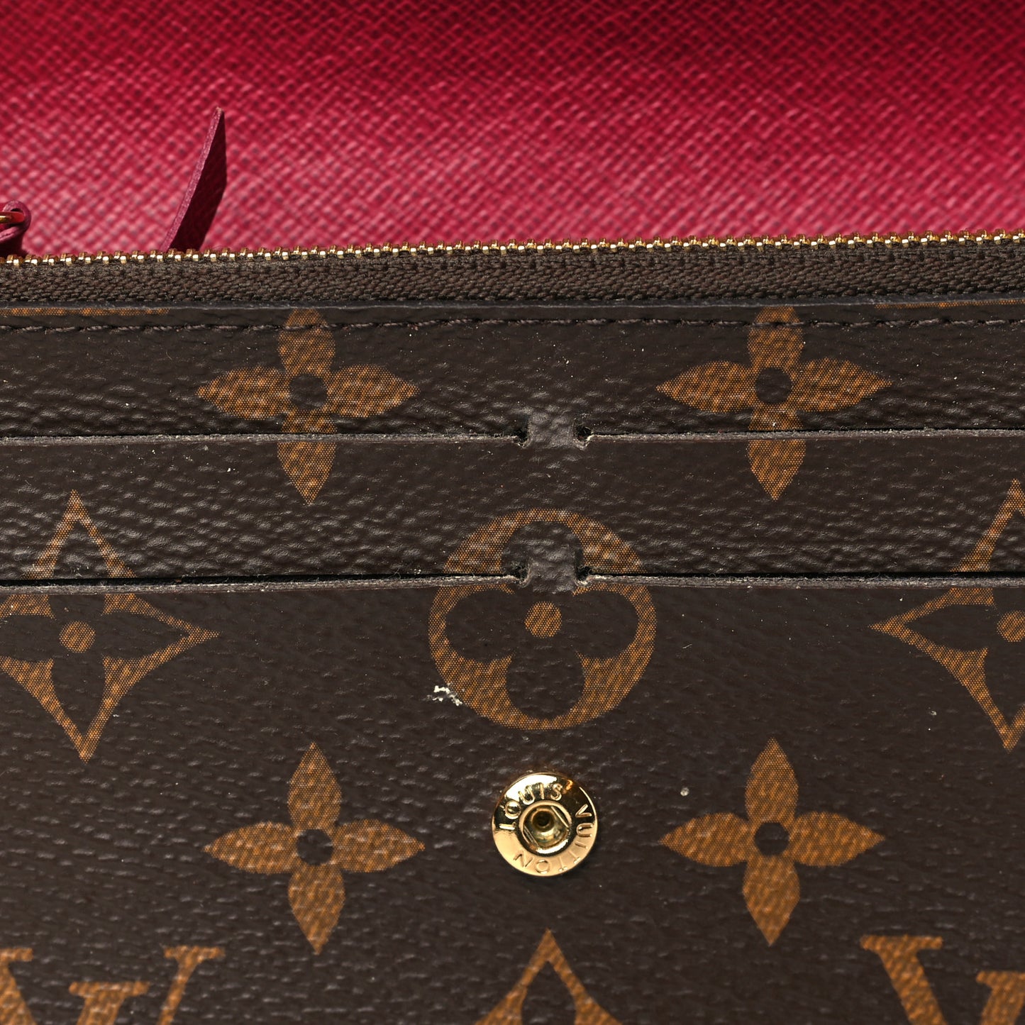 Monogram Emilie Wallet Fuchsia